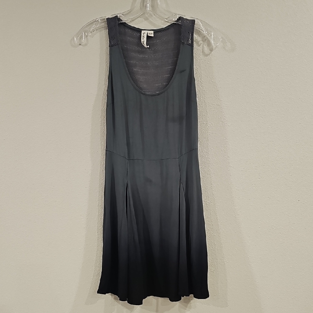 Others Follow Gray Sleeveless Scoop Neck Sundress